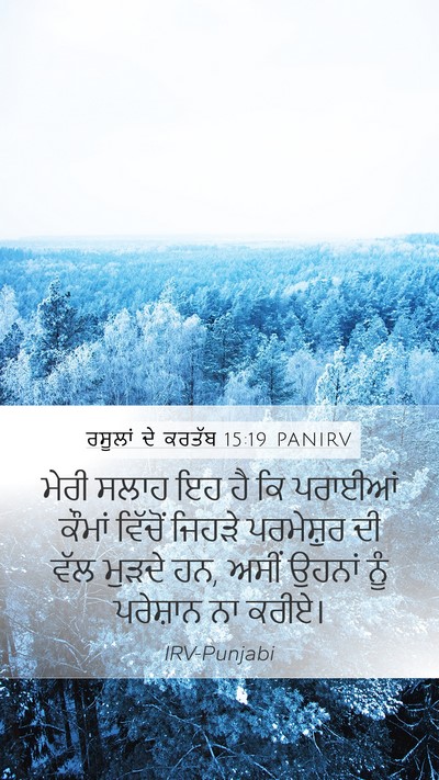 ਰਸੂਲਾਂ ਦੇ ਕਰਤੱਬ 15:19 PANIRV Bible Verse Image