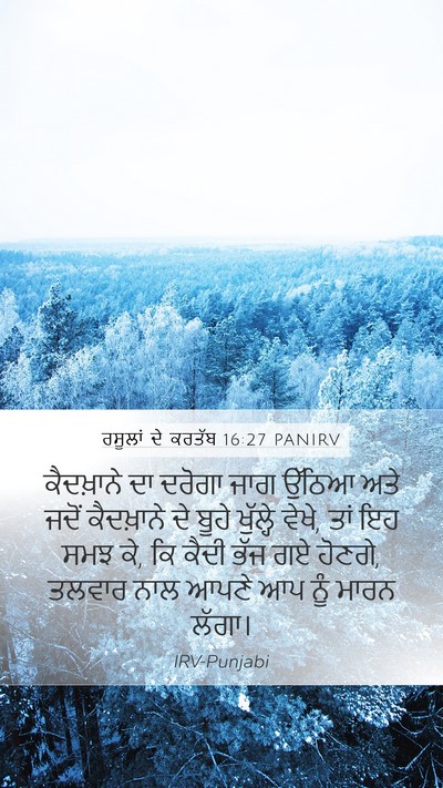 ਰਸੂਲਾਂ ਦੇ ਕਰਤੱਬ 16:27 PANIRV Bible Verse Image