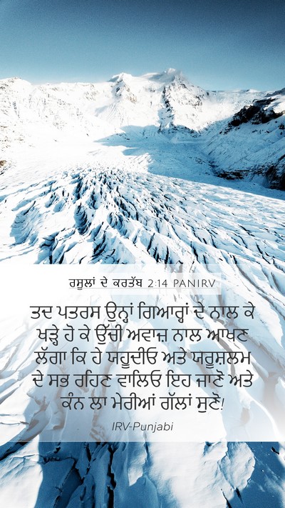 ਰਸੂਲਾਂ ਦੇ ਕਰਤੱਬ 2:14 PANIRV Bible Verse Image