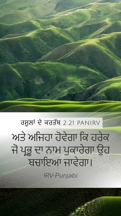 ਰਸੂਲਾਂ ਦੇ ਕਰਤੱਬ 2:21 PANIRV Bible Verse Image