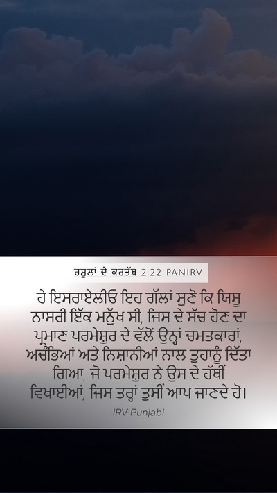 ਰਸੂਲਾਂ ਦੇ ਕਰਤੱਬ 2:22 PANIRV Bible Verse Image