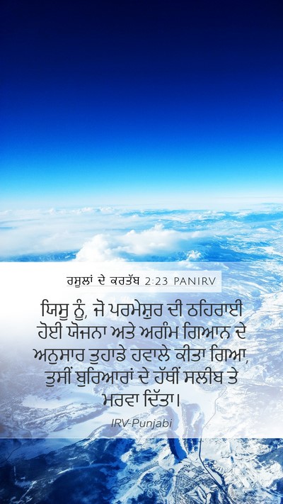 ਰਸੂਲਾਂ ਦੇ ਕਰਤੱਬ 2:23 PANIRV Bible Verse Image
