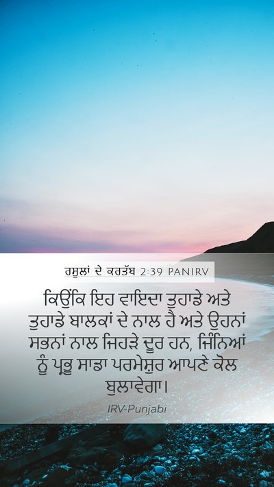 ਰਸੂਲਾਂ ਦੇ ਕਰਤੱਬ 2:39 PANIRV Bible Verse Image