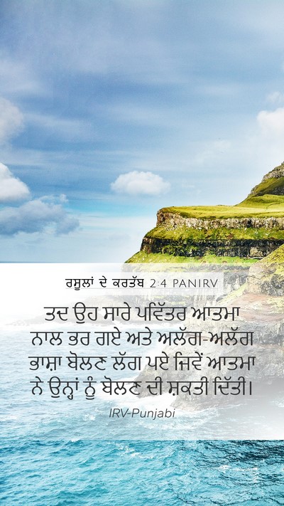 ਰਸੂਲਾਂ ਦੇ ਕਰਤੱਬ 2:4 PANIRV Bible Verse Image