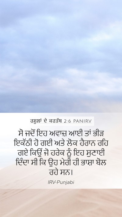 ਰਸੂਲਾਂ ਦੇ ਕਰਤੱਬ 2:6 PANIRV Bible Verse Image