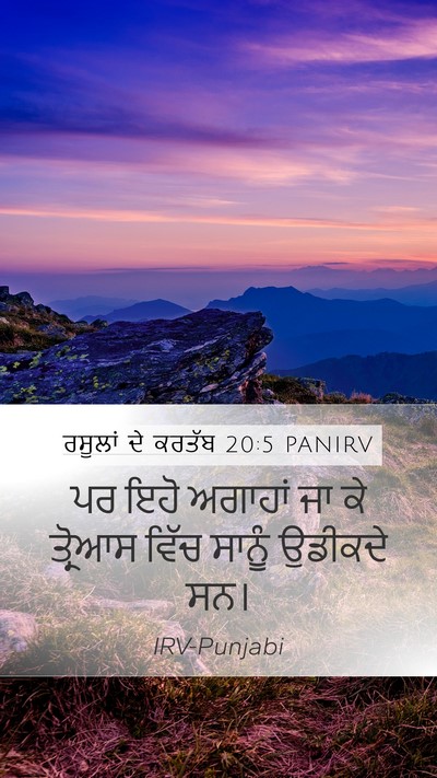ਰਸੂਲਾਂ ਦੇ ਕਰਤੱਬ 20:5 PANIRV Bible Verse Image