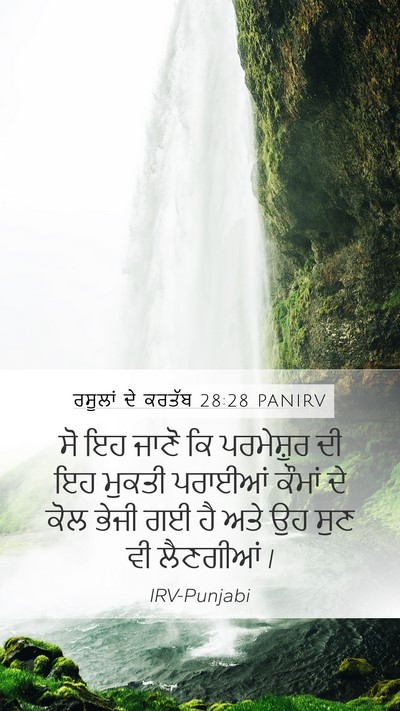 ਰਸੂਲਾਂ ਦੇ ਕਰਤੱਬ 28:28 PANIRV Bible Verse Image