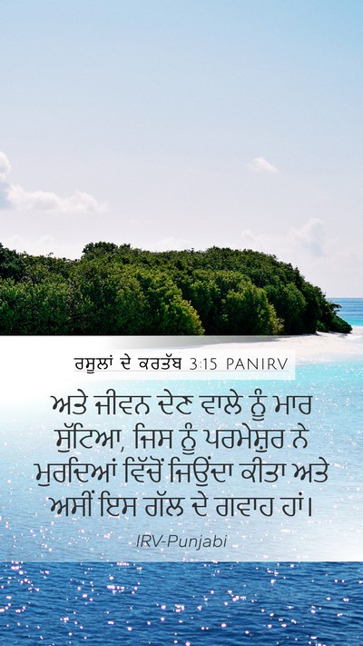ਰਸੂਲਾਂ ਦੇ ਕਰਤੱਬ 3:15 PANIRV Bible Verse Image
