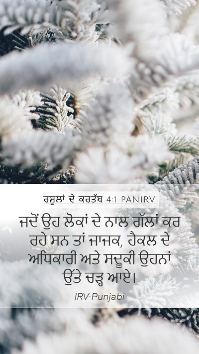 ਰਸੂਲਾਂ ਦੇ ਕਰਤੱਬ 4:1 PANIRV Bible Verse Image