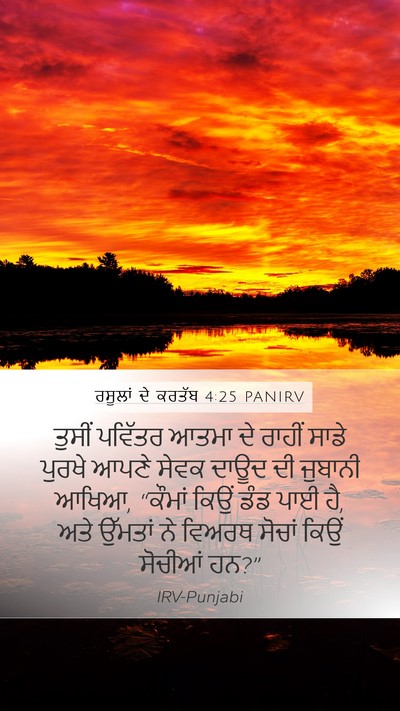 ਰਸੂਲਾਂ ਦੇ ਕਰਤੱਬ 4:25 PANIRV Bible Verse Image
