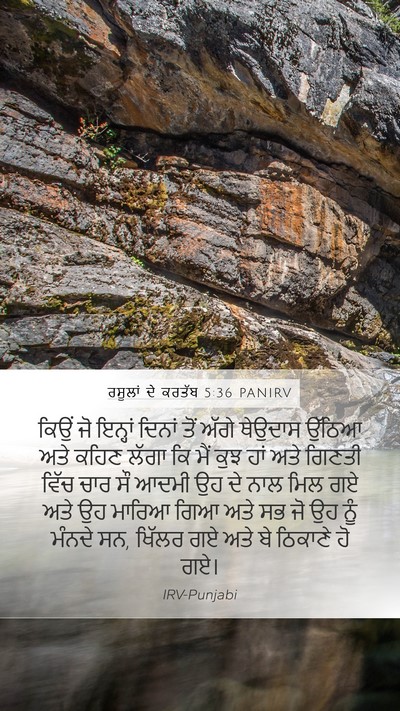 ਰਸੂਲਾਂ ਦੇ ਕਰਤੱਬ 5:36 PANIRV Bible Verse Image