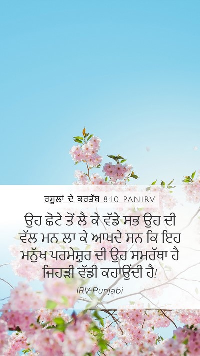 ਰਸੂਲਾਂ ਦੇ ਕਰਤੱਬ 8:10 PANIRV Bible Verse Image