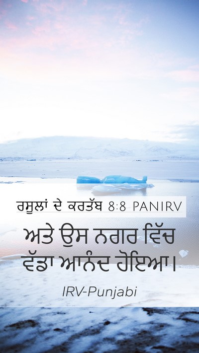 ਰਸੂਲਾਂ ਦੇ ਕਰਤੱਬ 8:8 PANIRV Mobile Phone Wallpaper - ਅਤੇ ਉਸ ਨਗਰ ਵਿੱਚ - Mobile Bible Verse Wallpaper