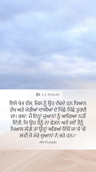 ਰੁੱਤ 2:9 PANIRV Mobile Phone Wallpaper - ਇਸੇ ਖੇਤ ਵੱਲ, ਜਿਸ - Mobile Bible Verse Wallpaper