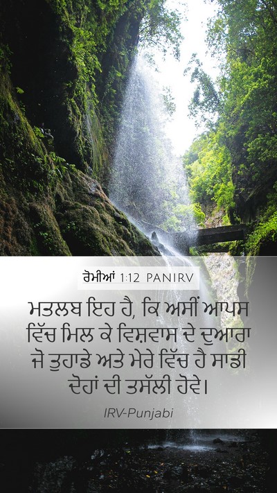 ਰੋਮੀਆਂ 1:12 PANIRV Bible Verse Image