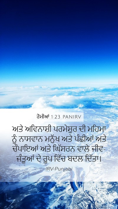 ਰੋਮੀਆਂ 1:23 PANIRV Bible Verse Image