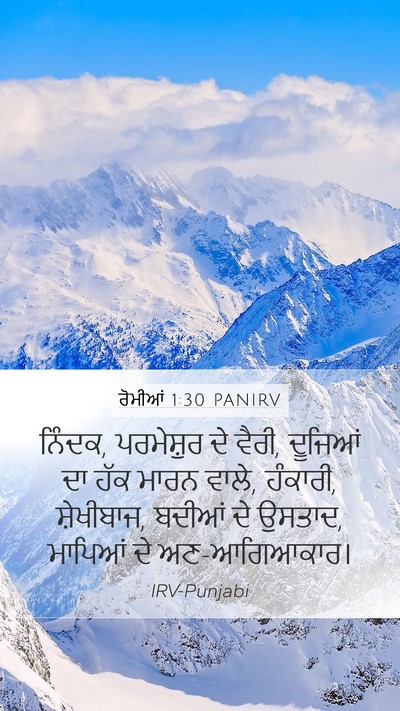 ਰੋਮੀਆਂ 1:30 PANIRV Bible Verse Image