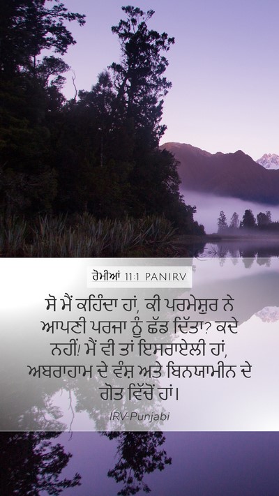 ਰੋਮੀਆਂ 11:1 PANIRV Bible Verse Image