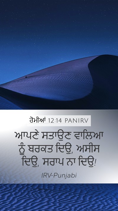 ਰੋਮੀਆਂ 12:14 PANIRV Bible Verse Image