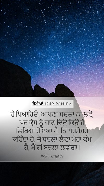 ਰੋਮੀਆਂ 12:19 PANIRV Bible Verse Image