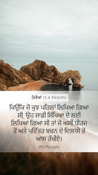 ਰੋਮੀਆਂ 15:4 PANIRV Bible Verse Image