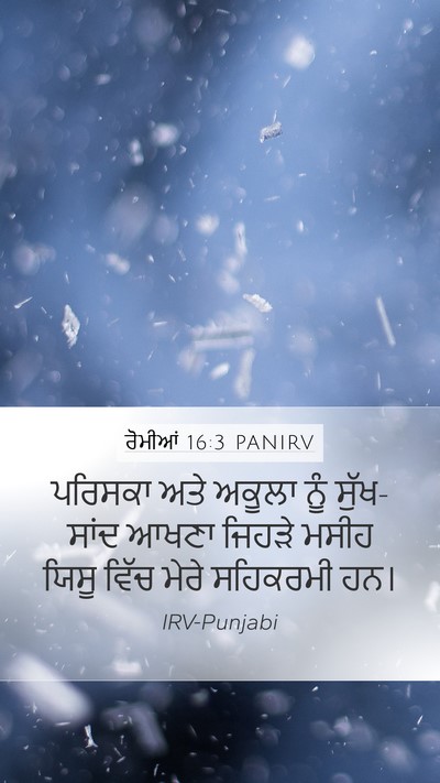 ਰੋਮੀਆਂ 16:3 PANIRV Bible Verse Image