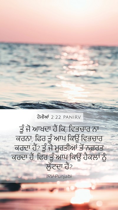 ਰੋਮੀਆਂ 2:22 PANIRV Bible Verse Image