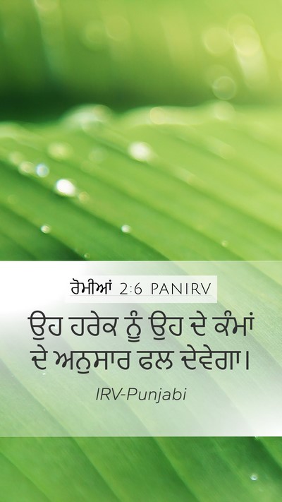 ਰੋਮੀਆਂ 2:6 PANIRV Bible Verse Image