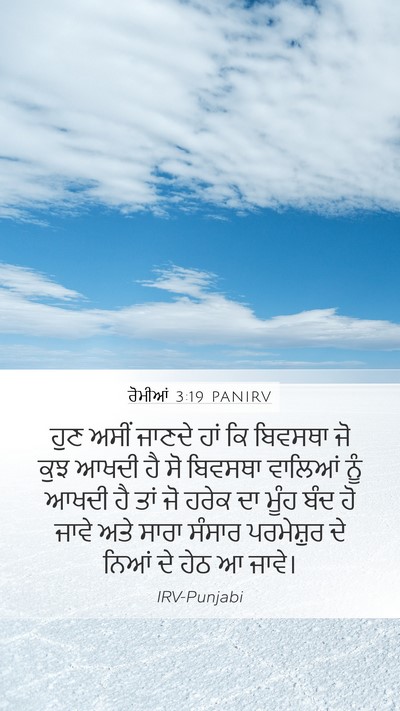 ਰੋਮੀਆਂ 3:19 PANIRV Bible Verse Image