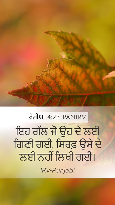 ਰੋਮੀਆਂ 4:23 PANIRV Bible Verse Image
