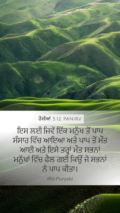 ਰੋਮੀਆਂ 5:12 PANIRV Bible Verse Image