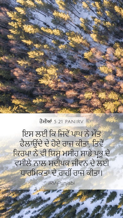 ਰੋਮੀਆਂ 5:21 PANIRV Bible Verse Image