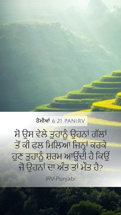 ਰੋਮੀਆਂ 6:21 PANIRV Bible Verse Image