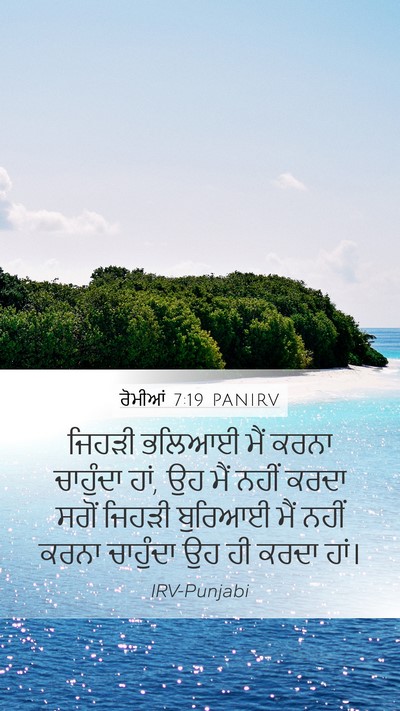 ਰੋਮੀਆਂ 7:19 PANIRV Bible Verse Image