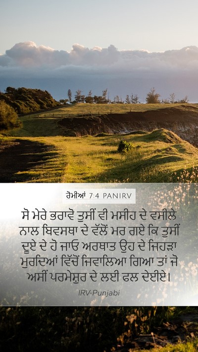 ਰੋਮੀਆਂ 7:4 PANIRV Bible Verse Image
