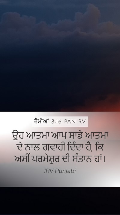 ਰੋਮੀਆਂ 8:16 PANIRV Bible Verse Image