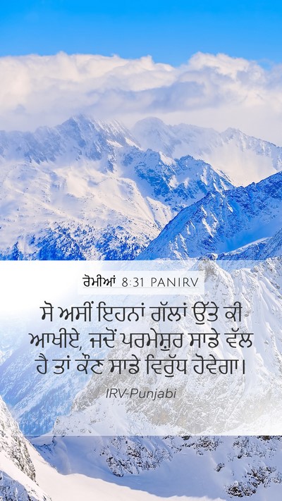 ਰੋਮੀਆਂ 8:31 PANIRV Bible Verse Image