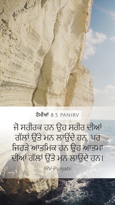 ਰੋਮੀਆਂ 8:5 PANIRV Bible Verse Image