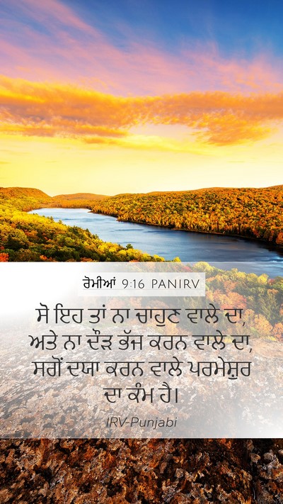 ਰੋਮੀਆਂ 9:16 PANIRV Bible Verse Image