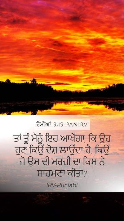 ਰੋਮੀਆਂ 9:19 PANIRV Bible Verse Image