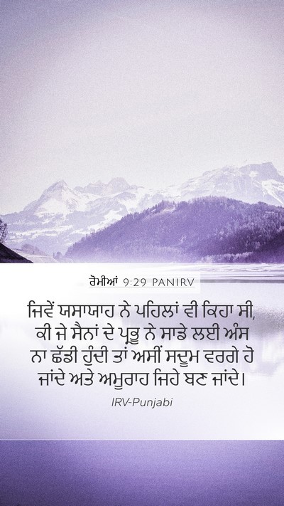ਰੋਮੀਆਂ 9:29 PANIRV Bible Verse Image