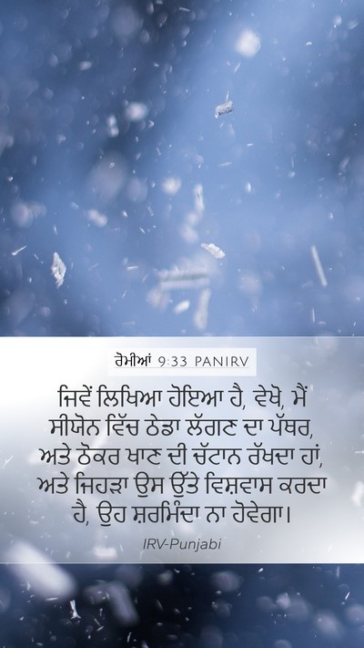 ਰੋਮੀਆਂ 9:33 PANIRV Bible Verse Image