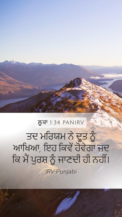 ਲੂਕਾ 1:34 PANIRV Bible Verse Image