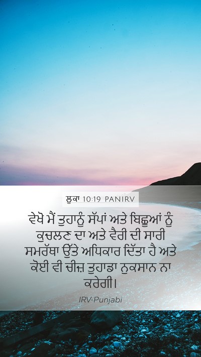 ਲੂਕਾ 10:19 PANIRV Bible Verse Image