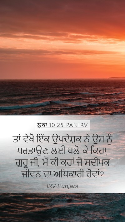 ਲੂਕਾ 10:25 PANIRV Bible Verse Image