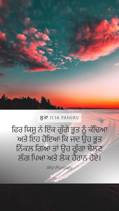 ਲੂਕਾ 11:14 PANIRV Bible Verse Image