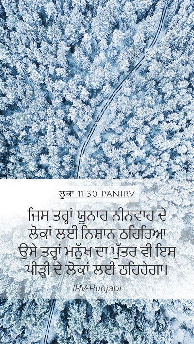 ਲੂਕਾ 11:30 PANIRV Bible Verse Image