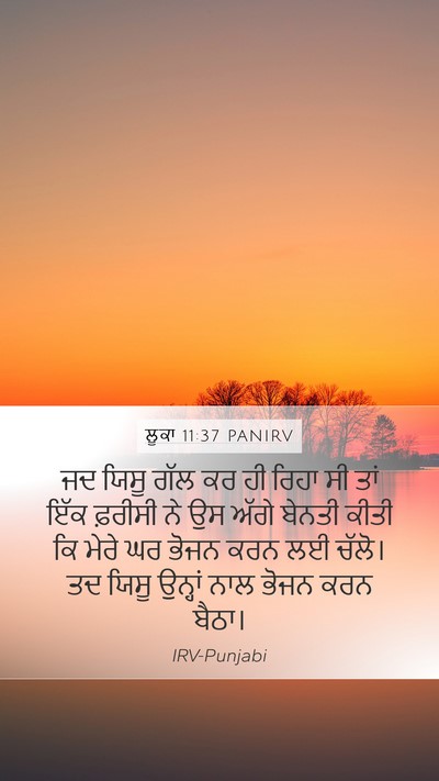 ਲੂਕਾ 11:37 PANIRV Bible Verse Image