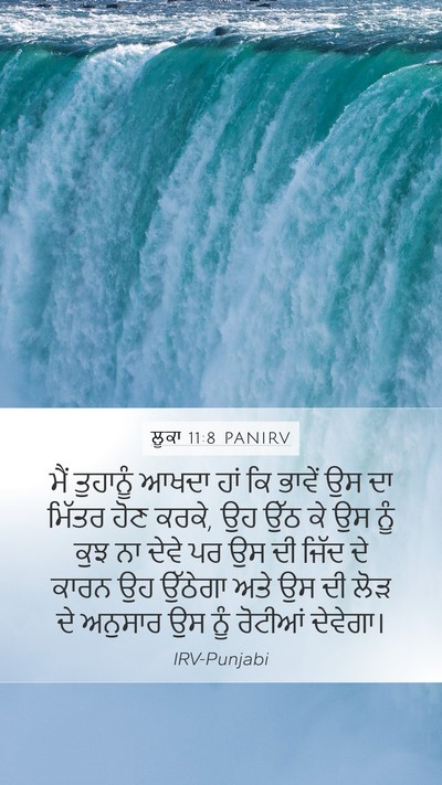 ਲੂਕਾ 11:8 PANIRV Bible Verse Image