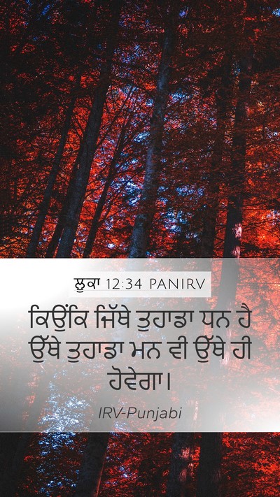 ਲੂਕਾ 12:34 PANIRV Bible Verse Image